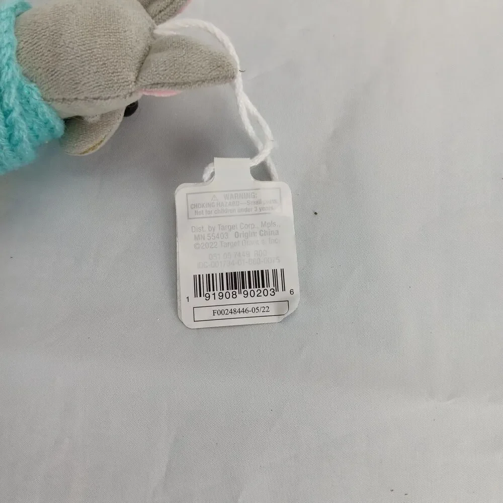 Wondershop Fabric Gray Bulldog Mint Scarf Christmas Ornament Target 2022 New